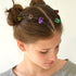 WILLBOND 100 Pieces Mini Hair Claw Clip, Colorful Plastic Hair Clamps with Box Container for Women Styling Accessories