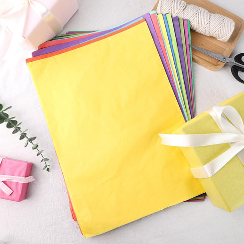 3 Otters 120 Sheets Tissue Paper for Gift Bags, Colorful 20x14 Inch Art Craft Paper for Wedding Birthday Party