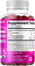 Vitamatic 2 Packs Vitamin B6 100mg - 60 Pectin Based Gummies - Berry Flavor - Nervous System Support