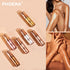 PHOERA Body Shimmer Oil, Bronzer Shimmer Highlighter with Body Makeup Brush, Self Tanning Lotion, 1oz/Jars (2PCS 103
