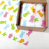 Whaline 100 Sheets Easter Tissue Paper, Pastel Bunny Rabbit Gift Wrapping Paper for Baby Shower Party