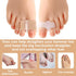 2pcs Bunion Corrector Toe Separators with 2 Loops, Big Toe Spacer Hammer Toe Straightener for Foot Alignment Relief