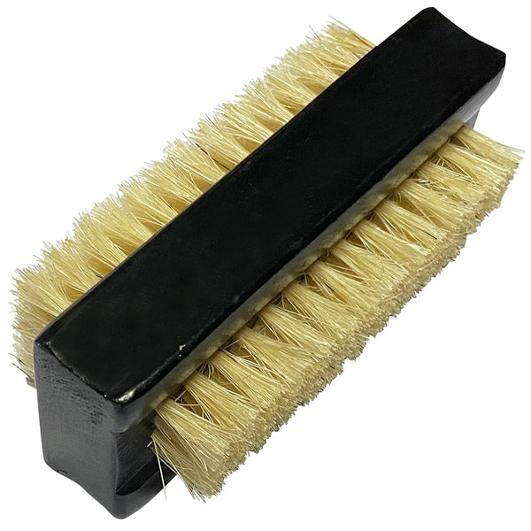 Wooden Nail Brush Cleaner Black X 1, 100% Natural Boar Bristle for Hand Finger Foot Toe Scrub Brush