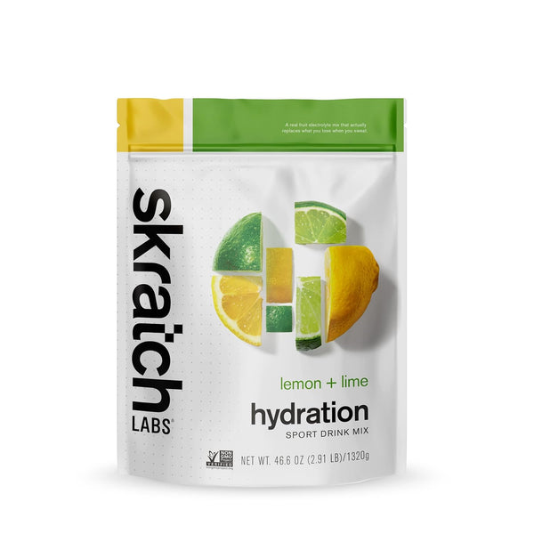 Skratch Labs Hydration Powder | Sport Drink Mix | Electrolytes for Exercise, Endurance | Lemon + Lime | 60 Servings
