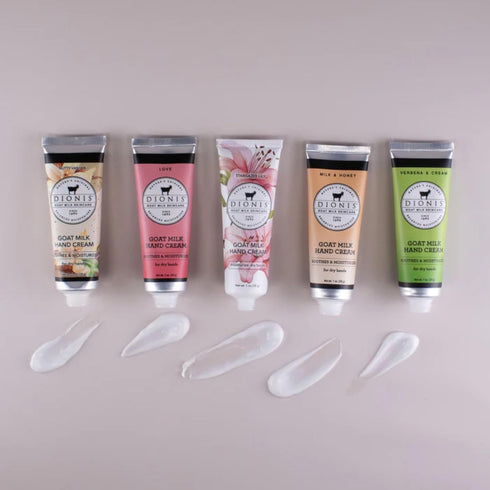 Dionis Goat Milk Skincare Hand Cream Gift Sets | Assorted Travel Size Hand Creams in Gift Box for Women