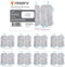 reserv 2" x 4" Rectangle Premium Re-Usable Self Adhesive Electrode Pads for TENS/EMS Unit, 16 Electrodes