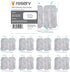 reserv 2" x 4" Rectangle Premium Re-Usable Self Adhesive Electrode Pads for TENS/EMS Unit, 16 Electrodes