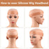 WILLBOND 2 Pieces Silicone Wig Grip Band - Adjustable Headband No Slip Bands Seamless Wig Holder for Men Women Sports