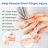 Set of 2 Finger Splints, Trigger Finger Brace with 10 Nylon Sleeves for Sport Injuries, Swelling, Tendon Stiffness,