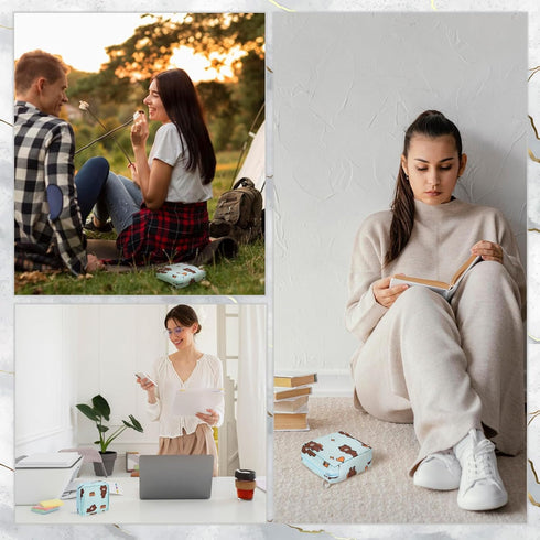 4Pcs Mini Menstrual Period Bag, Waterproof Tampon Organizer Pouch for Purse, First Period for Teen Girls