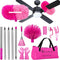 Ceiling Fan Cleaner Duster with 60 Inch Extension Pole - Dusters for High Ceiling Fan Blades & Cobweb Removal Kit
