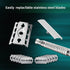 Safety Razor for Men and Women, Reusable Metal Razors with 10 Platinum Blades for Sustainable Shaving