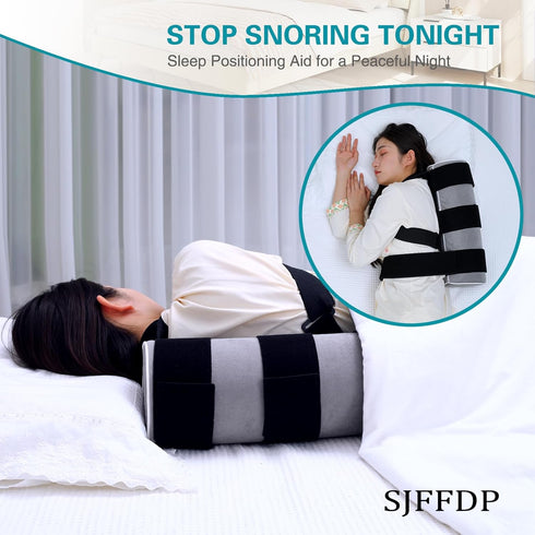 SJFFDP Backpack Side Sleep Trainer for Positional Sleep Apnea - Anti Snoring Device to Prevent Back Sleeping, Sleep
