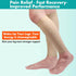 MGANG Plus Size 5XL Calf Compression Sleeve, 20-30mmHg Leg Compression Socks for Pain Relief, Swelling, Travel, Beige