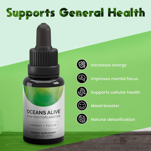 Chlorophyll Algae Supplement by Activation Products - Marine Phytoplankton, 1 Month Supply, 30 ml