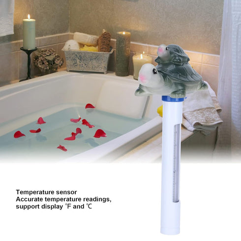 Rhawuy Pool Thermometer with String | High - Accurate Temperature Sensor for Spa/Hot Tub/Pond | Cartoon Floating