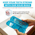 Dental Tools Set for Teeth Cleaning, Stainless Steel Scraper and Mouth Mirror for Plaque and Tartar Removal (Aqua)