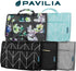 PAVILIA Hanging Toiletry Bag for Women Men, Waterproof Travel Kit, Foldable Cosmetics Organizer, Jewelry Case (Floral