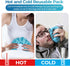 Ice Pack for Injuries Reusable: Ohuhu 3 Packs Ice Cold Packs for Hot & Cold Therapy Pain Relief (Light Blue)