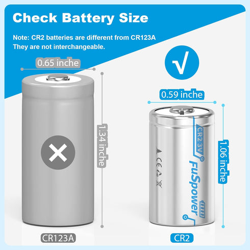 CR15h270 3V Lithium Battery 850mAh CR-2 Batteries CR2 Battery 3V Lithium (4 Count (Pack of 1))