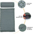 Set Acupressure Mat and Massage Pillow with Carry Bag for Relief and Muscle Relaxation, Portable Yoga Exercise Mat