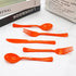 150 Pack Orange Plastic Silverware - Heavy Duty Cutlery with 50 Forks, 50 Spoons, 50 Knives for Parties