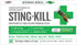 Sting-kill First Aid Anesthetic Swabs, Instant Pain and Itch Relief from Bee Stings and Bug Bites, 10-Count