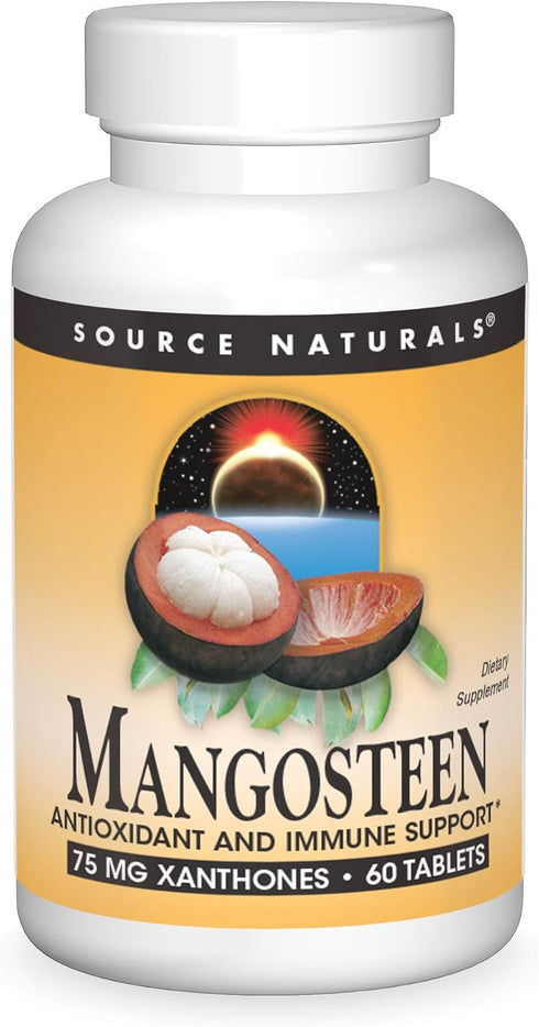 Source Naturals Mangosteen, 75 mg Xanthones, Antioxidant and Immune Support*, 60 Tablets