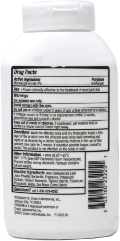 Zeasorb Antifungal Treatment Powder - Jock Itch 2.5 Oz (3 Pack)