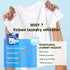 Laundry Whitener Sheets, 60 Count, Chlorine Free, Fragrance Free Bleach for White Clothes