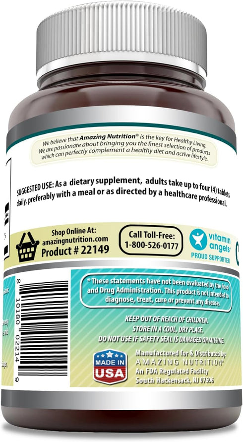 Amazing Formulas Calcium Citrate Supplement, 1000 Mg, 240 Tablets, Non-GMO, Gluten Free
