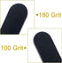 Nail File 10 PCS Professional Double Sided 100/180 Grit Emery Board Black Manicure Pedicure Tool