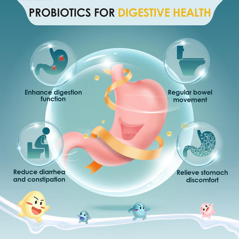 ZEBORA Probiotics for Men - 90 Tablets, 60 Billion CFUs for Immune and Gut Health, 10 Strains, Hypoallergenic, Gluten &