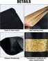 100 Pcs Resealable Bags, 5.5" x 7.9" Stand Up Black Kraft Paper Bags with Matte Window, Zip Lock Storage