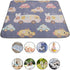 Hulex Supplies 39.4 47.2 Inches Urine Mat, Washable Absorbent Pee Pad with Cartoon Design, Reusable Menstrual