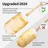 Lambswool Duster, 19.6 inches Long, Solid Wooden Handle, Flexible Head, Natural Feathers for Cleaning Wall, Desk