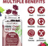 Nitric Oxide Beet Root Gummies 6000MG Supplements - Sugar Free Beetroot Grapeseed Powder