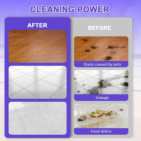 QKLYXEN 1 Floor Cleaning Solution Compatible With Dreame Cleaning Solution, Low Foam & No Residue, Floor Cleaner