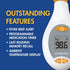Temple & Underarm Thermometer | Infrared Measurements | Fast 4-Second Readout | Fever Alert | Backlit Display |