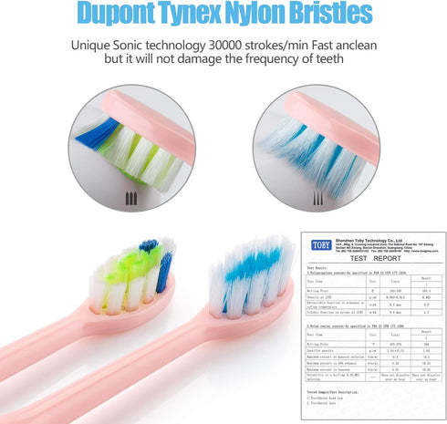 Toothbrushes,5 Bristles,1 Heads,IPX8 Sonic Electric Toothbrush,USB Rechargeable Modes with Timer, Sensitive Gum Care