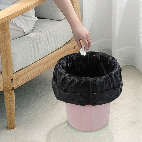 6 Gallon Drawstring Trash Bags, 105 Counts, Black Garbage Bags