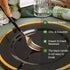 N9R 90PCS Gold Plastic Silverware Set with Black Handle, Heavy Duty Fancy Plastic Cutlery for Birthday and Everyday Use