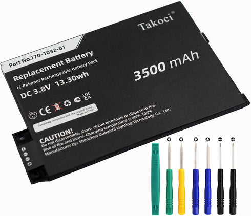 TAWUZUOR D00901 Battery Compatible with S11GTSF01A GP/S10/346392/010 170/1032/01 170/1032/00 0K3 Wi-fi 3.8V/3500mAh