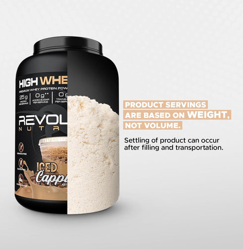 High Whey Protein Powder, Whey Isolate, Gluten Free, 25g Protein Per Scoop, 908 g, 24 Servings (Iced Cappuccino, 2