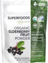 MRM Nutrition Organic Elderberry Fruit Powder, Superfoods, Immune Superberry, Antioxidants + Fiber, Vegan +