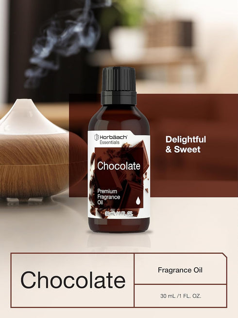 Horbaeach Chocolate Fragrance Oil, 1 fl oz (30ml) for Diffusers, Candle and Soap Making, DIY Projects
