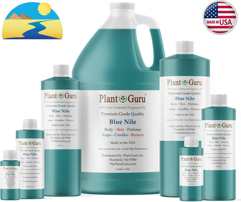 Blue Nile Fragrance Oil 4 fl. oz. Scented Oil for DIY Soap Making, Candles, Bath Bombs, Body Butters. Used in Aromatherapy Diffusers, Burners and Warmers. Add to Lotions and Creams.