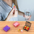 Urekt 10 Cute Small Travel Pill Box, pcs Mini Pocket Pill Organizer Daily Single Pill Containers Portable Medicine