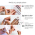 NAILOG Semi Cured Gel Nail Strips - 20 Extra Long Polish Stickers/Wraps, Glossy & Long Lasting Soft Gel Finishing