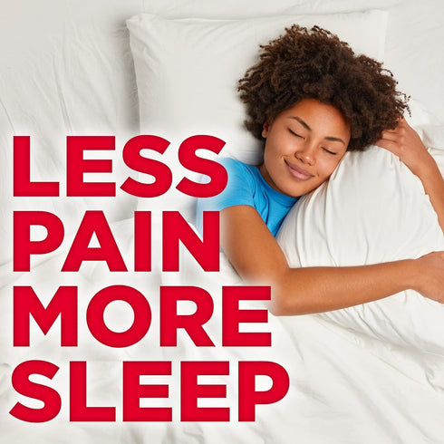 Amazon Basic Care Acetaminophen PM Caplets, Pain Reliever Plus Nighttime Sleep Aid, 100 Count
